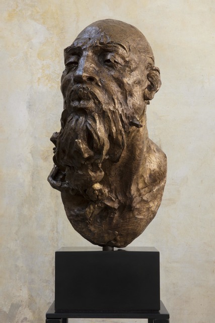 Javier Marin, ‘Maqueta Cabeza de Hombre, Soplador III’, 2017, Sculpture, Bronze, Art Of The World Gallery