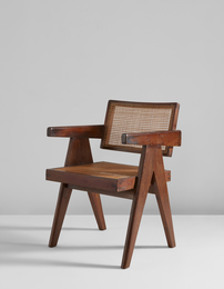 “Office” armchair, model no. PJ-SI-28-A, designed for the Architects' Office, Secrétariat, and administrative buildings, Chandigarh