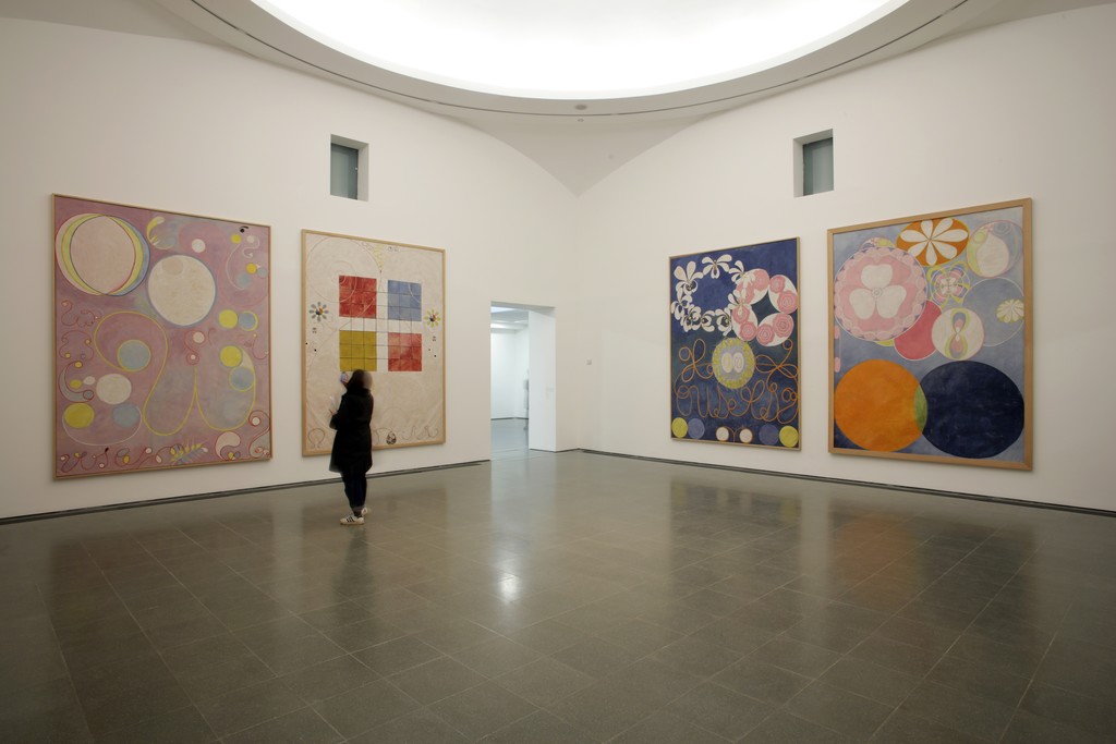 Installation view of "Hilma af Klint: Painting the Unseen" at Serpentine Gallery, London (2016). Image © Jerry Hardman-Jones
Installation view of "Hilma af Klint: Painting the Unseen" at Serpentine Gallery, London (2016). Image © Jerry Hardman-Jones