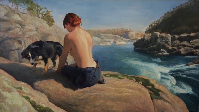 David Molesky, ‘A River Runs Through It’, 2019, Painting, Oil on Panel, Andra Norris Gallery