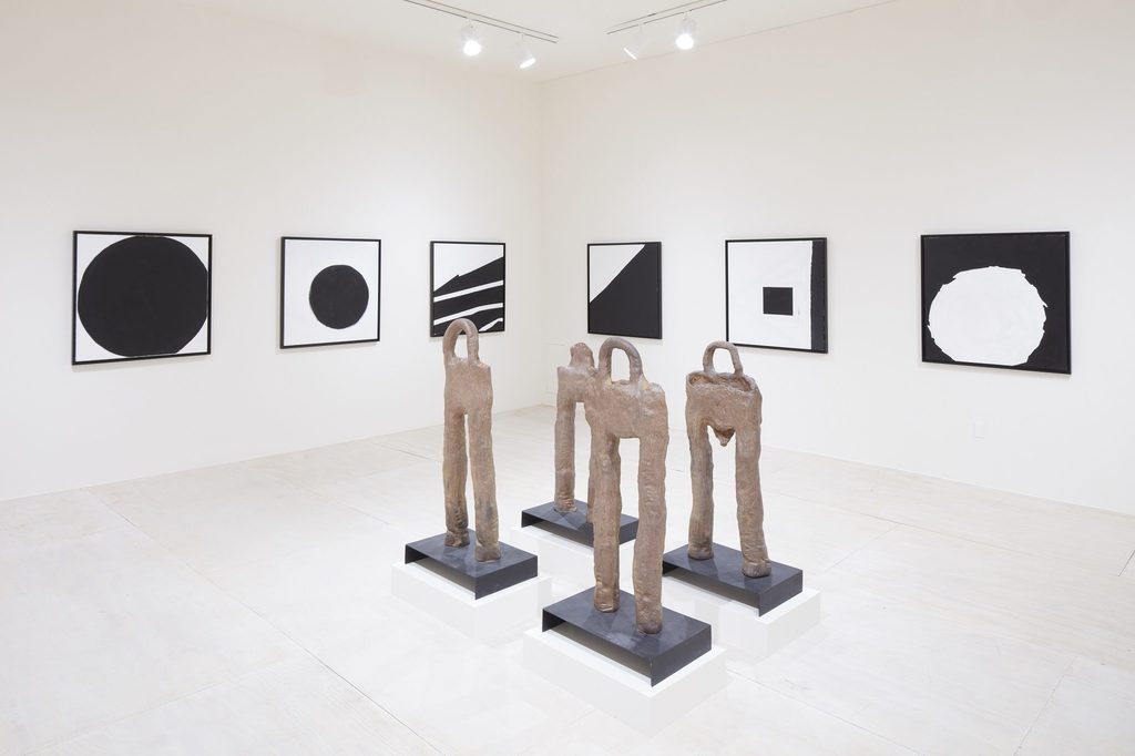 Simone Fattal: Works and Days, on view at MoMA PS1 through September 2, 2019. Artwork courtesy the artist and Balice Hertling, Paris; Karma International, Zurich / Los Angeles; kaufmann repetto, Milan / New York; and Galerie Tanit, Munich / Beirut. Image courtesy MoMA PS1. Photo: Matthew Septimus. Simone Fattal: Works and Days, on view at MoMA PS1 through September 2, 2019. Artwork courtesy the artist and Balice Hertling, Paris; Karma International, Zurich / Los Angeles; kaufmann repetto, Milan / New York; and Galerie Tanit, Munich / Beirut. Image courtesy MoMA PS1. Photo: Matthew Septimus.