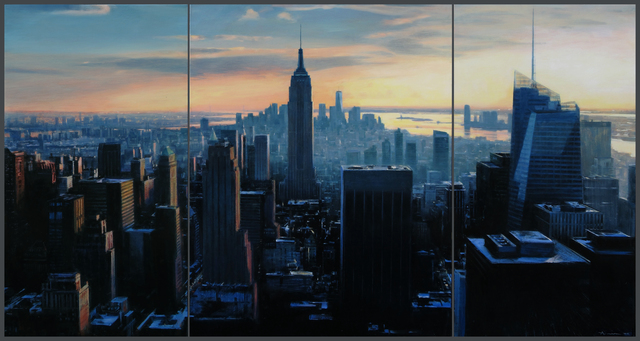 Ben Aronson, ‘Manhattan’, 2014-2018, Painting, Oil on panel, Jenkins Johnson Gallery