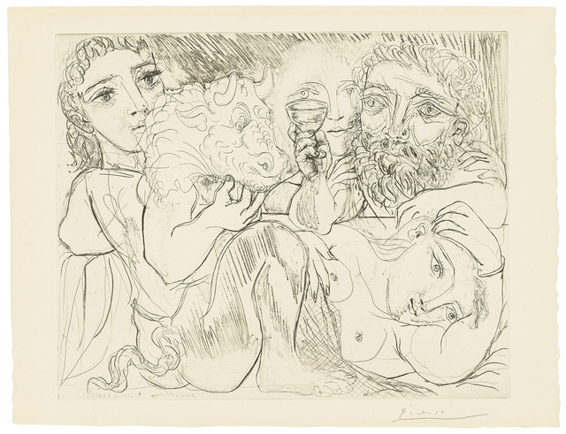 Pablo Picasso, ‘Minotaur, buveur et femmes, from: La Suite Vollard’, 1933, Christie's