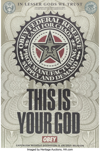 Shepard Fairey, ‘This is your God’, 2003, Heritage Auctions