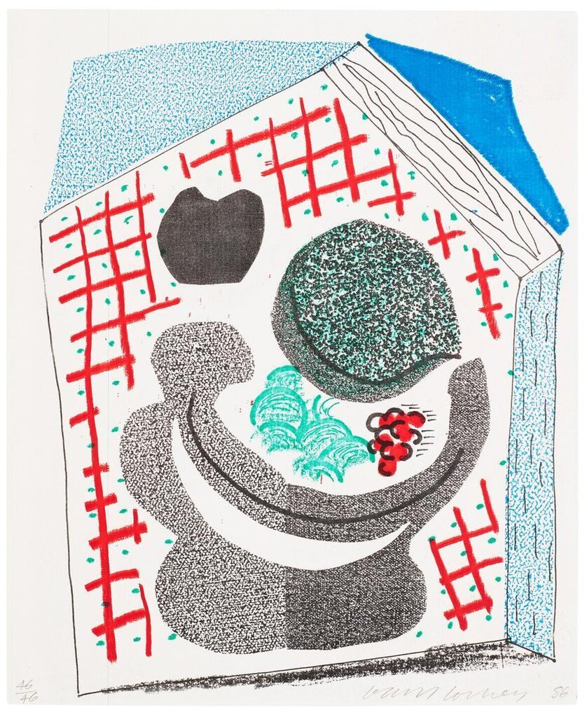 David Hockney - Bowl of Fruit, April 1986