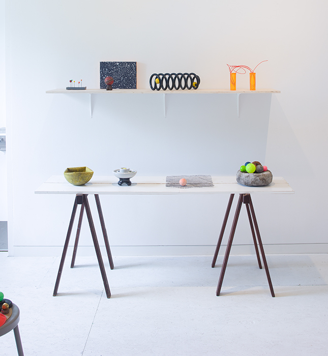 Almost Everything on the Table (installation view), May 20, 2018 to January 13, 2019. The Aldrich Contemporary Art Museum, Ridgefield, CT. Photo: Jason Mandella. Almost Everything on the Table (installation view), May 20, 2018 to January 13, 2019. The Aldrich Contemporary Art Museum, Ridgefield, CT. Photo: Jason Mandella.
