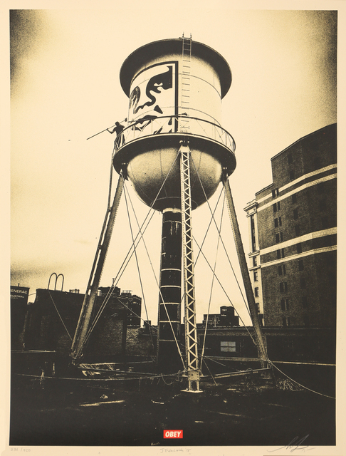 Shepard Fairey (OBEY), ‘Icon tower silver’, 2015, Fine Art Auctions Miami