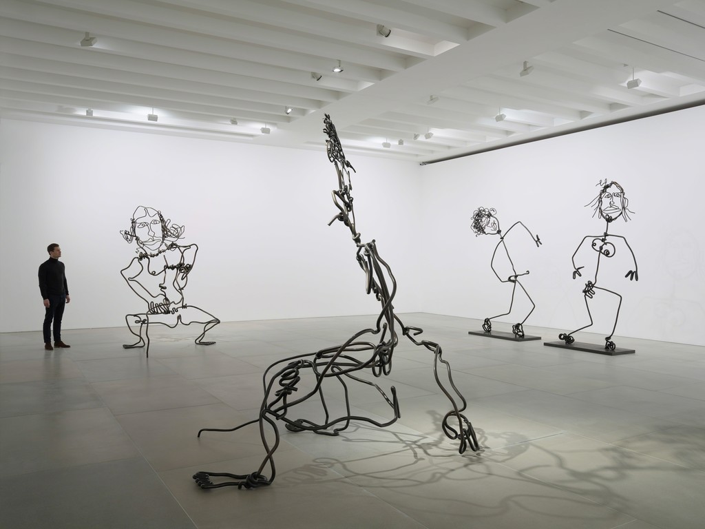 Tim Noble and Sue Webster, STICKS WITH DICKS AND SLITS, 2017, Installation view, Courtesy the artists and BlainSouthern, Photo Peter Mallet (3) Tim Noble and Sue Webster, STICKS WITH DICKS AND SLITS, 2017, Installation view, Courtesy the artists and BlainSouthern, Photo Peter Mallet (3)