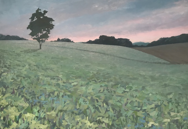 KK Kozik, ‘Lone Tree Hill’, 2019, Painting, Oil on linen, Bernay Fine Art