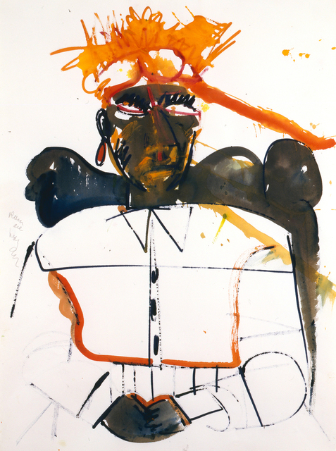 Romare Bearden, ‘Obeah of High Category’, 1984, Drawing, Collage or other Work on Paper, Watercolor on paper, Alan Avery Art Company
