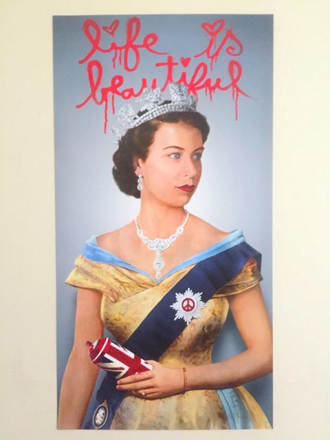 Mr. Brainwash, ‘MR BRAINWASH "LIFE IS BEAUTIFUL" ELIZABETH II LITHOGRAPH LONDON EXCLUSIVE UK’, 2012, Arts Limited