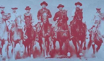 Russell Young - Magnificent Seven - Don't Talk to Me about Heroes Most of These Men Smoke Cocaine