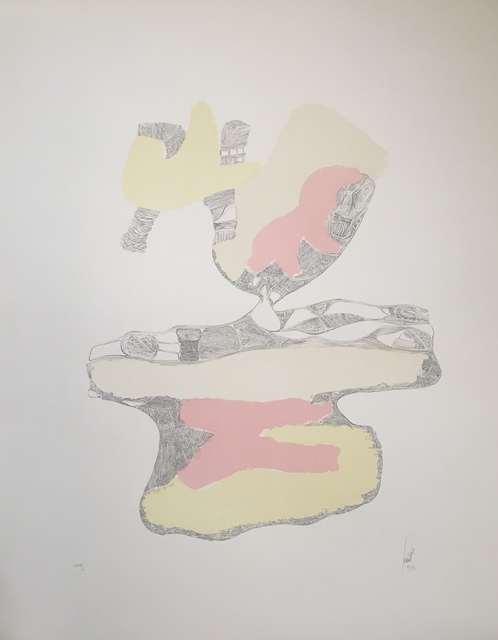 Hans Fischli, ‘Spuren auf weissem grund 3’, 1934-1973, Stubbs Fine Art