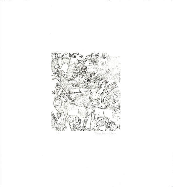 Merce Cunningham, ‘Univers Animalier’, 1984, Print, Drypoint on paper, DIGARD AUCTION