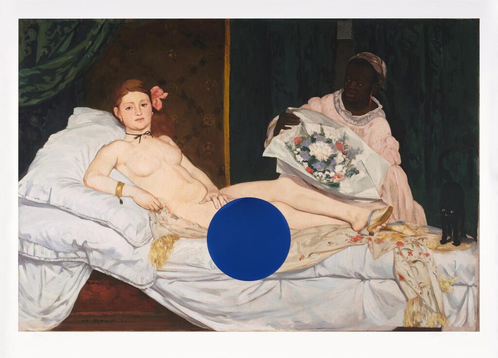 Jeff Koons - Gazing Ball (Manet Olympia)