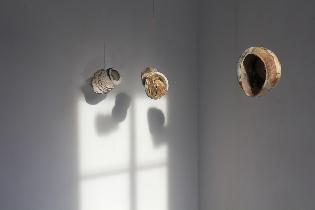 Fragment of the exhibition "Between" with fragment of installation by Onė Maldonytė. Photography by Airida Rekštytė. Fragment of the exhibition "Between" with fragment of installation by Onė Maldonytė. Photography by Airida Rekštytė.