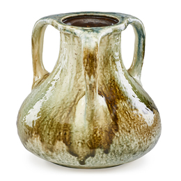 Large Three-Handled Favrile Pottery Vase, New York, NY