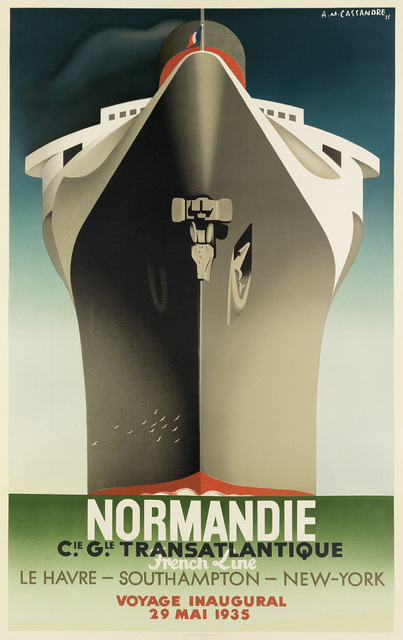 Adolphe Mouron Cassandre, ‘NORMANDIE’, 1998, Swann Auction Galleries
