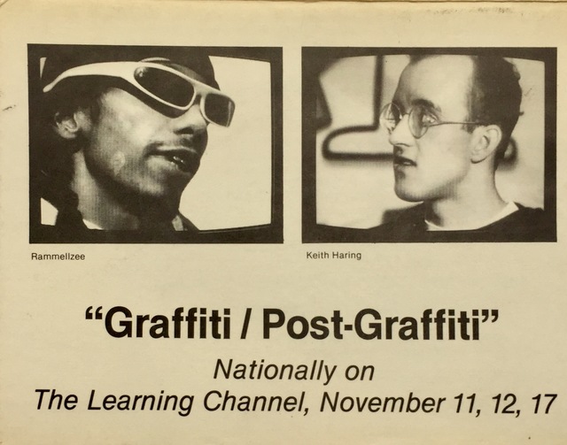 Keith Haring, ‘Basquiat, Keith Haring 1980s graffiti announcement (Graffiti/Post Graffiti) ’, 1984, Lot 180