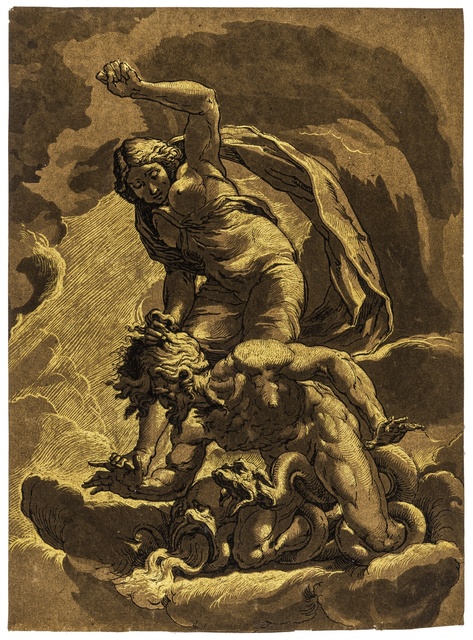 Johann Gottlieb Prestel, ‘Truth Triumphing over Envy, after Jacopo Ligozzi’, circa 1784, Forum Auctions