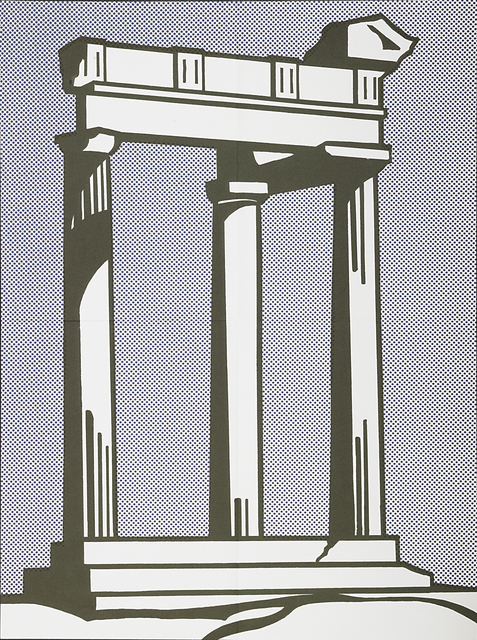Roy Lichtenstein, ‘Temple’, 1964, Print, Offset lithograph in colors (mailer), Rago/Wright