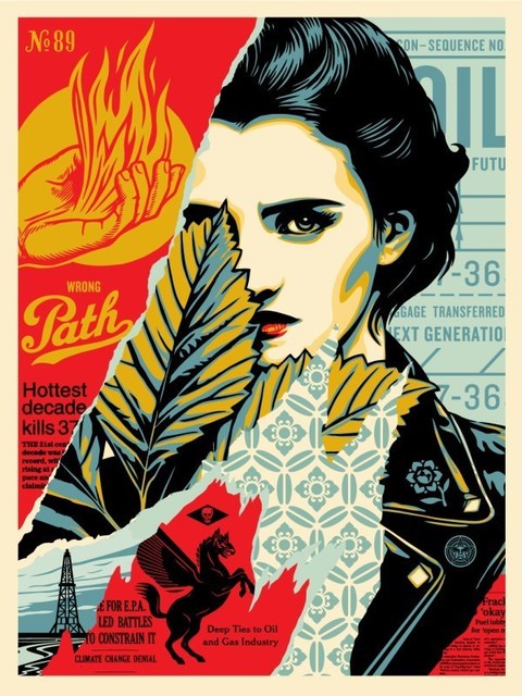 Shepard Fairey (OBEY), ‘Wrong Path’, ca. 2017, AYNAC Gallery