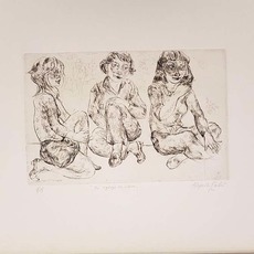 Edoardo Salvi, Three Girls Waiting (1973)