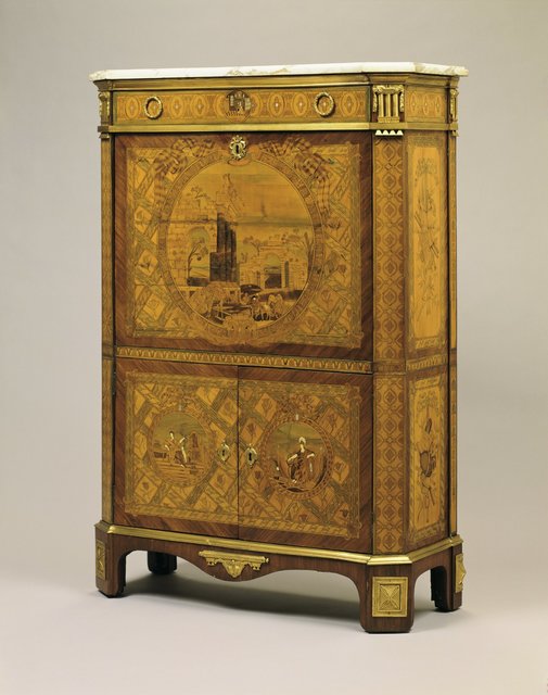 Mathias Wolff, ‘Drop-front Secretary (Secretaire à abbatant)’, ca. 1775, Hillwood Estate, Museum & Gardens