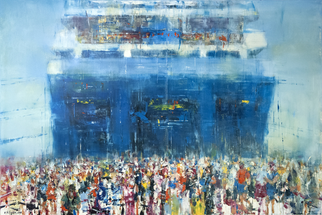kllogjeri Fotis, ‘All Aboard 2’, 2014, Painting, Oil on canvas, nord.