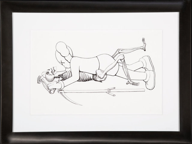 KAWS, ‘Companion and Death’, 2007, Painting, Ink and acrylic on paper, Heritage Auctions