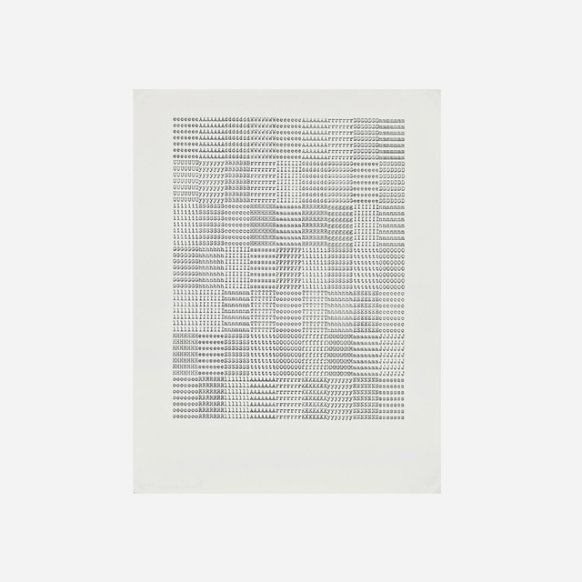 Carl Andre, ‘eeeeeeeAAAAAAAdddddddWWWWWWWeeeeeeeAAAAAAArrrrrrrDD DDDDDmmmmmmm’, 1972, Artsy x Wright
