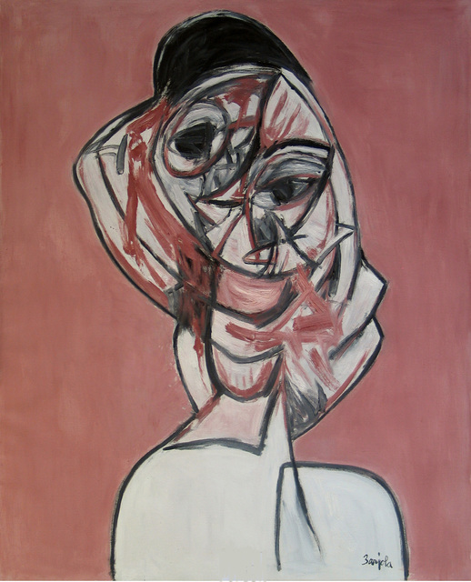 Juan Barjola, ‘Retrato de mujer’, ca. c 1990, Painting, Oil on canvas, Leandro Navarro