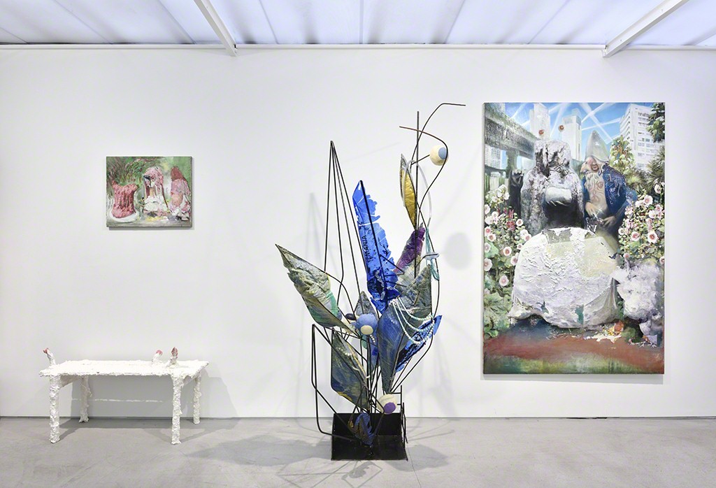 Exhibition view, "Dyonisos & the others", group show curated by Thibault Hazelzet with Benjamin Bruneau, Thibault Hazelzet, Saverio Lucariello, Marlène Mocquet, Vincent Olinet & Romain Vicari. © Photo: Rebecca Fanuele. Exhibition view, "Dyonisos & the others", group show curated by Thibault Hazelzet with Benjamin Bruneau, Thibault Hazelzet, Saverio Lucariello, Marlène Mocquet, Vincent Olinet & Romain Vicari. © Photo: Rebecca Fanuele.