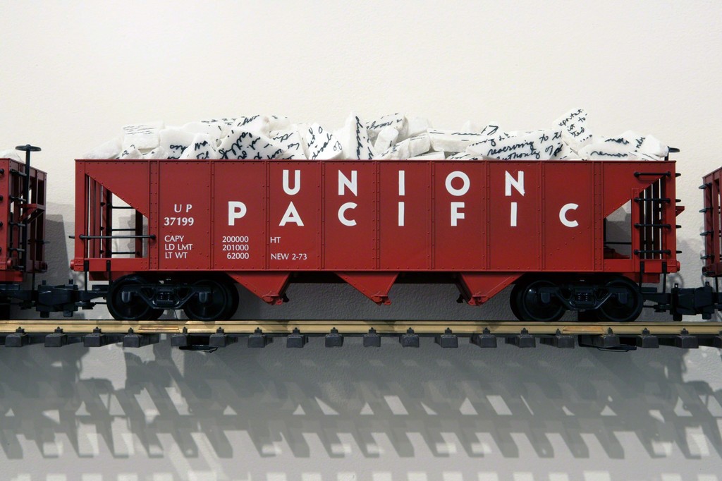 Kate Ericson and Mel Ziegler, "Constitution on Tour," 1991, mixed media, Tang Teaching Museum collection, Tang Purchase Kate Ericson and Mel Ziegler, "Constitution on Tour," 1991, mixed media, Tang Teaching Museum collection, Tang Purchase