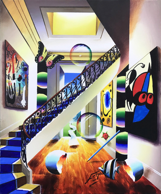 Ferjo, ‘TRIBUTE TO MIRO’, ca. 2015, Painting, OIL ON CANVAS, Gallery Art