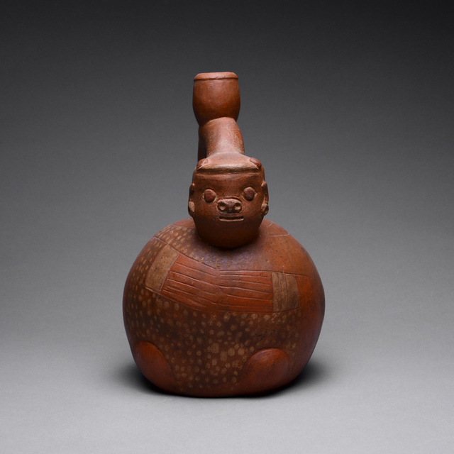 Chavin Culture Chavin Redware Anthropomorphic Vessel (900 BC to 500
