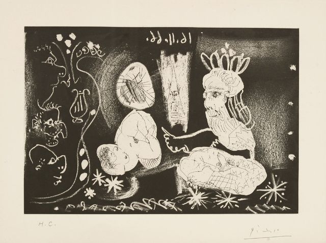 Pablo Picasso, ‘Au Theatre Scene Dans Le Style Des Mille Et Une Nuits (Bloch 1251)’, 1968, Sworders