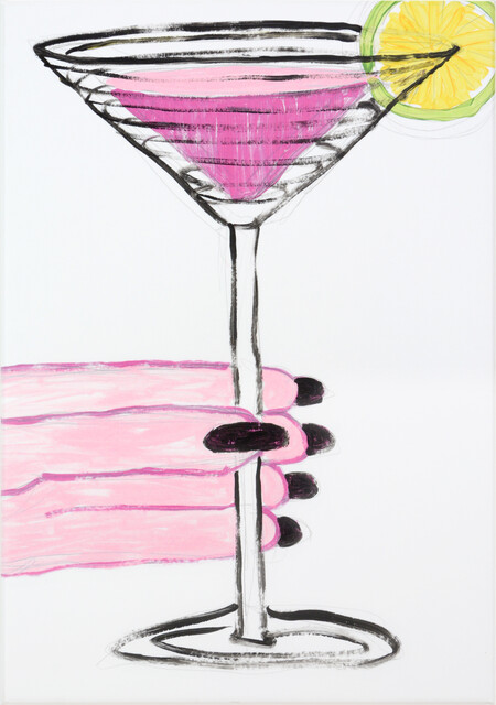 Pink Cocktail In Martini Glass Painting by Ikon Ikon Images - Fine Art  America