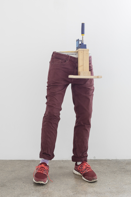 John Riepenhoff, ‘Handler’, 2015, Sculpture, Papier-mache, fiberglass, wood, wire, cloth, and shoes, REYES | FINN