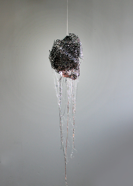 Julia Sinelnikova, ‘Changing Heart ’, 2015, Sculpture, Hand cut vinyl, mylar, iridescent, resin, pigment, Wallplay