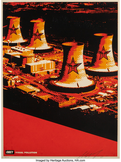 Shepard Fairey (OBEY), ‘Visual Pollution Smoke Stacks’, 2001, Heritage Auctions