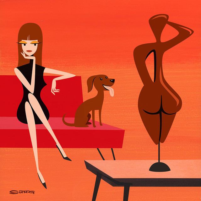 Josh Agle (Shag), ‘Thye Invideist’, 2018, Corey Helford Gallery