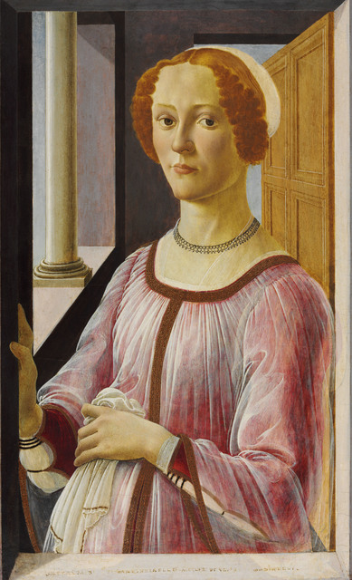 Sandro Botticelli, ‘Portrait of a Lady known as Smeralda Bandinelli’, 1470-1475, Victoria and Albert Museum (V&A)