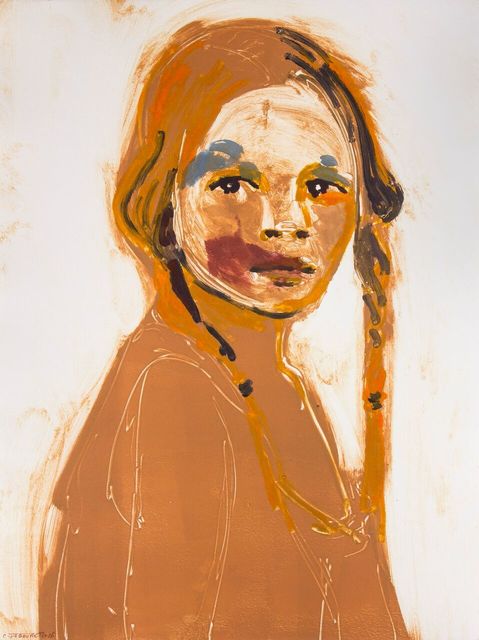 Claire Tabouret, ‘Makeup (Red and Blue)’, 2016, John Wolf Art Advisory & Brokerage