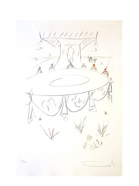Salvador Dalí, ‘Original Etching "Lancelot" by Salvador Dali’, 1975, Galerie Philia