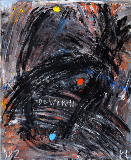 Reinier Lucassen, ‘Dewereld’, 1982, Painting, Oil on cardboard, Millon Belgium