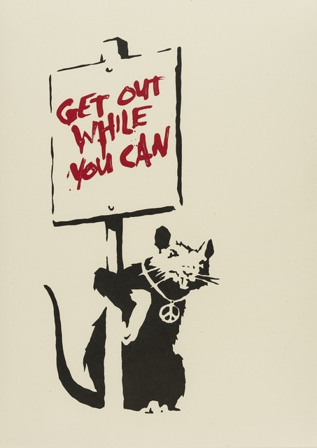 Banksy, ‘Get out while you can’, 2004, Forum Auctions