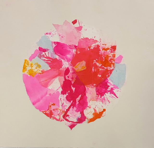 Margaret Manchee, ‘Bloom’, 2019, Drawing, Collage or other Work on Paper, Chin colle collage with washi paper, Firestation Print Studio
