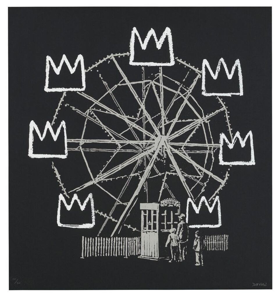 Banksy - Banksquiat (Black)