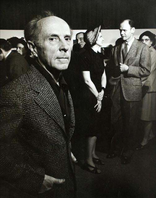 Morris Engel, ‘Edward Weston and Beaumont and Nancy Newhall at Museum of Modern Art’, 1947, Photography, Vintage gelatin silver print, Scheinbaum & Russek Ltd.